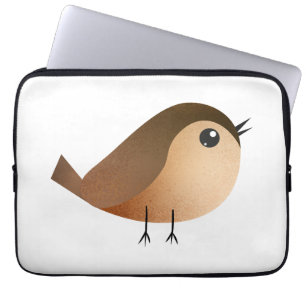 Sparrow Bird Cartoon Laptop Sleeve