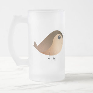 Sparrow Bird Cartoon Matglas Bierpul