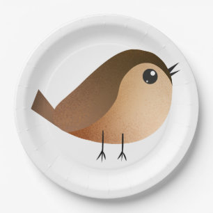 Sparrow Bird Cartoon Papieren Bordje