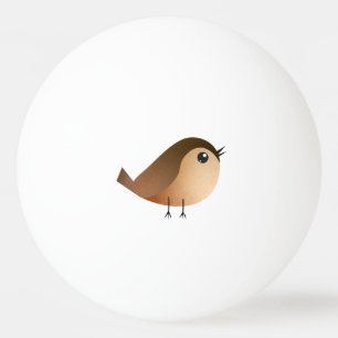 Sparrow Bird Cartoon Pingpongballen