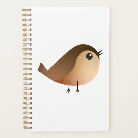Sparrow Bird Cartoon Planner (Voorkant)