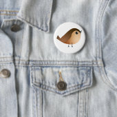Sparrow Bird Cartoon Ronde Button 5,7 Cm (In situ)