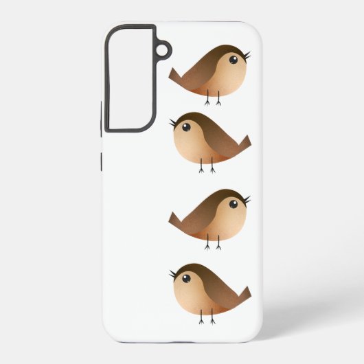 Sparrow Bird Cartoon Samsung Galaxy Hoesje (Achterkant)