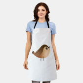 Sparrow Bird Cartoon Schort (Gedragen)