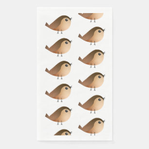 Sparrow Bird Cartoon Servet
