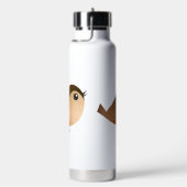 Sparrow Bird Cartoon Waterfles (Rechts)
