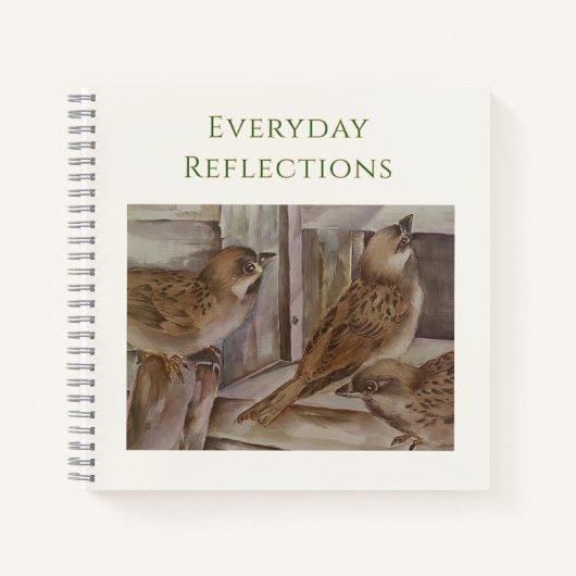 Sparrow Bird Notebook | Nature Journal Gift | NZ (Devant)