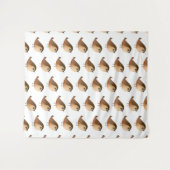 Sparrow Bird Wandkleed (Voorkant (horizontaal))