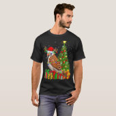 Sparrow Bird Xmas Holiday Santa Sparrow Christma T-shirt (Voorkant volledig)
