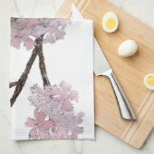 Sparrow, Cherry Blossom Theedoek (Quarter Fold)