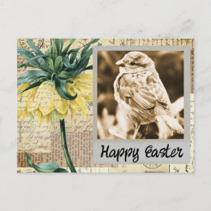  Sparrow Easter Collage Briefkaart