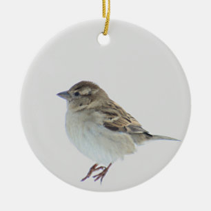 Sparrow Keramisch Ornament