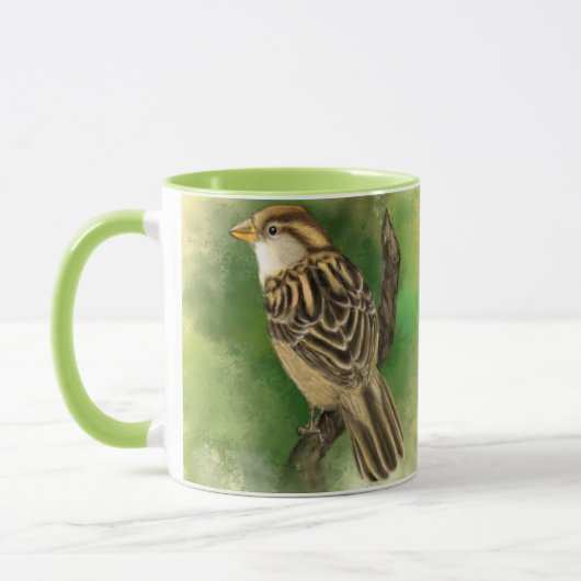 Sparrow Mok kleine vogeltjes (Links)