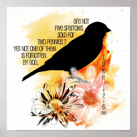 Sparrow not vergeten Canvas Print (Voorkant)