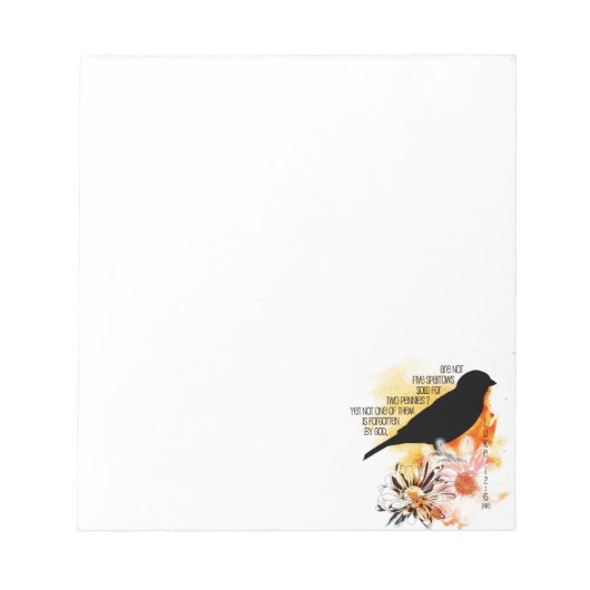 Sparrow not vergeten notitieblok (Voorkant)