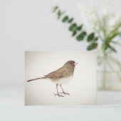 Sparrow on Snow-1 Briefkaart (Staand voorkant)