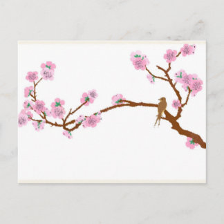 Sparrow on Tree 4 - Briefkaart