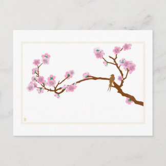 Sparrow on Tree - Briefkaart