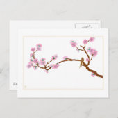 Sparrow on Tree - Carte postale (Devant / Derrière)