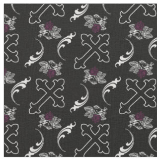 Sparrow Roos Gothic Cross Fabric Stof
