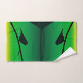 Sparrow Silhouette op Limonene Bad Handdoek (Handdoek)