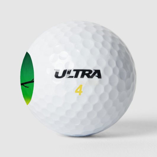 Sparrow Silhouette op Limonene Golfballen (Logo)