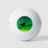 Sparrow Silhouette op Limonene Golfballen (Voorkant)