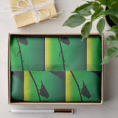 Sparrow Silhouette op Limonene Tissuepapier (Geschenk)