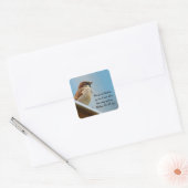 Sparrow Vierkante Sticker (Envelop)