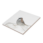 Sparrow Vogel Wildlife Waterverf Natuur Leuk Tegeltje (Zijkant)