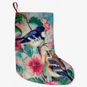 Sparrows Christmas Stocking - Painting Kleine Kerstsok (Voorkant)