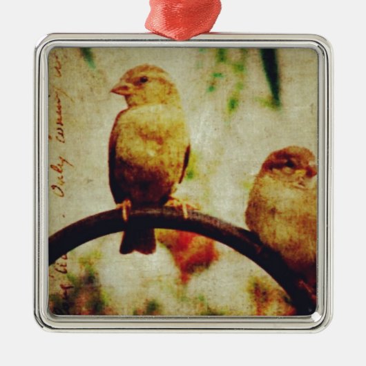 Sparrows Metalen Ornament (Voorkant)