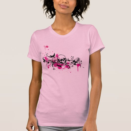 Sparrows nest roze t-shirt (Voorkant)