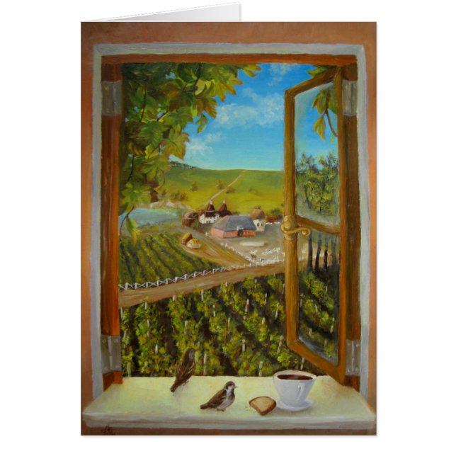 Sparrows op het venster (Voorkant)