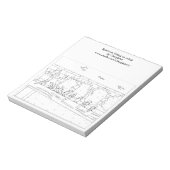 Sparrows Sitting on Rail Outline Colour Notitieblo Notitieblok (Gedraaid)