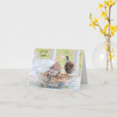 Sparrows - Unissons-nous - Carte blanche (Fleur jaune)