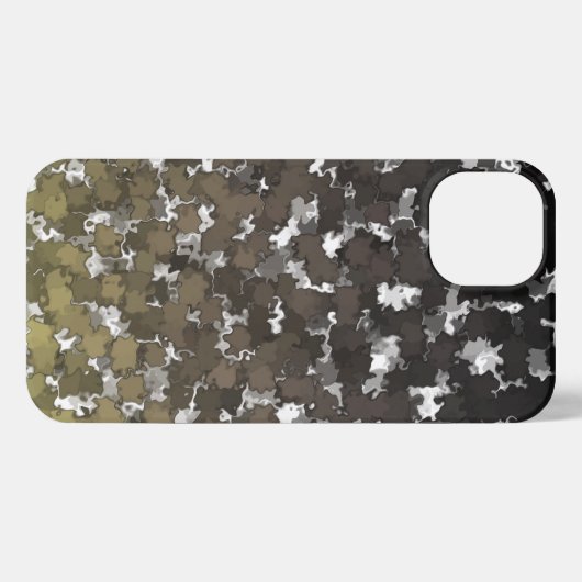 Sparse Leaves Camo iPhone Case iPhone Hoesje (Achterkant horizontaal)