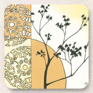 Sparse Tree Silhouette door Megan Meagher Bier Onderzetter