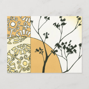 Sparse Tree Silhouette door Megan Meagher Briefkaart