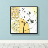Sparse Tree Silhouette door Megan Meagher Canvas Afdruk (Insitu (Houten vloer))