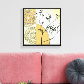 Sparse Tree Silhouette door Megan Meagher Canvas Afdruk (Insitu (Woonkamer))