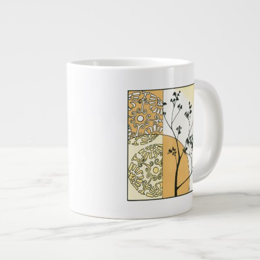 Sparse Tree Silhouette door Megan Meagher Jumbo Mok (Voorkant rechts)