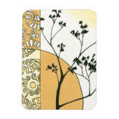 Sparse Tree Silhouette door Megan Meagher Magneet (Verticaal)