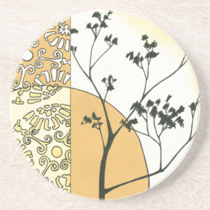 Sparse Tree Silhouette door Megan Meagher Zandsteen Onderzetter