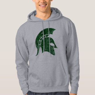 Spartaans hoofd met drukknop hoodie