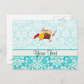 Spartaanse gladiator; Cute Briefkaart (Voorkant / Achterkant)