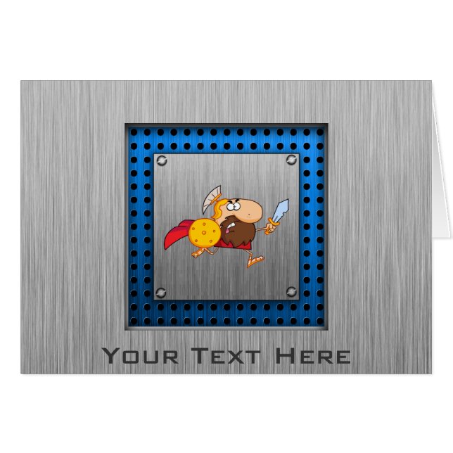 Spartaanse gladiator; Metaalblik (Voorkant Horizontaal)