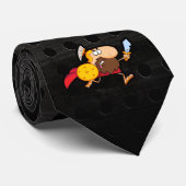 Spartaanse gladiator; robuust stropdas (Opgerold)