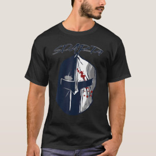 Spartaanse helm gladiator Sparta krijger Oud-Griek T-shirt