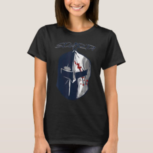Spartaanse helm gladiator Sparta krijger Oud-Griek T-shirt